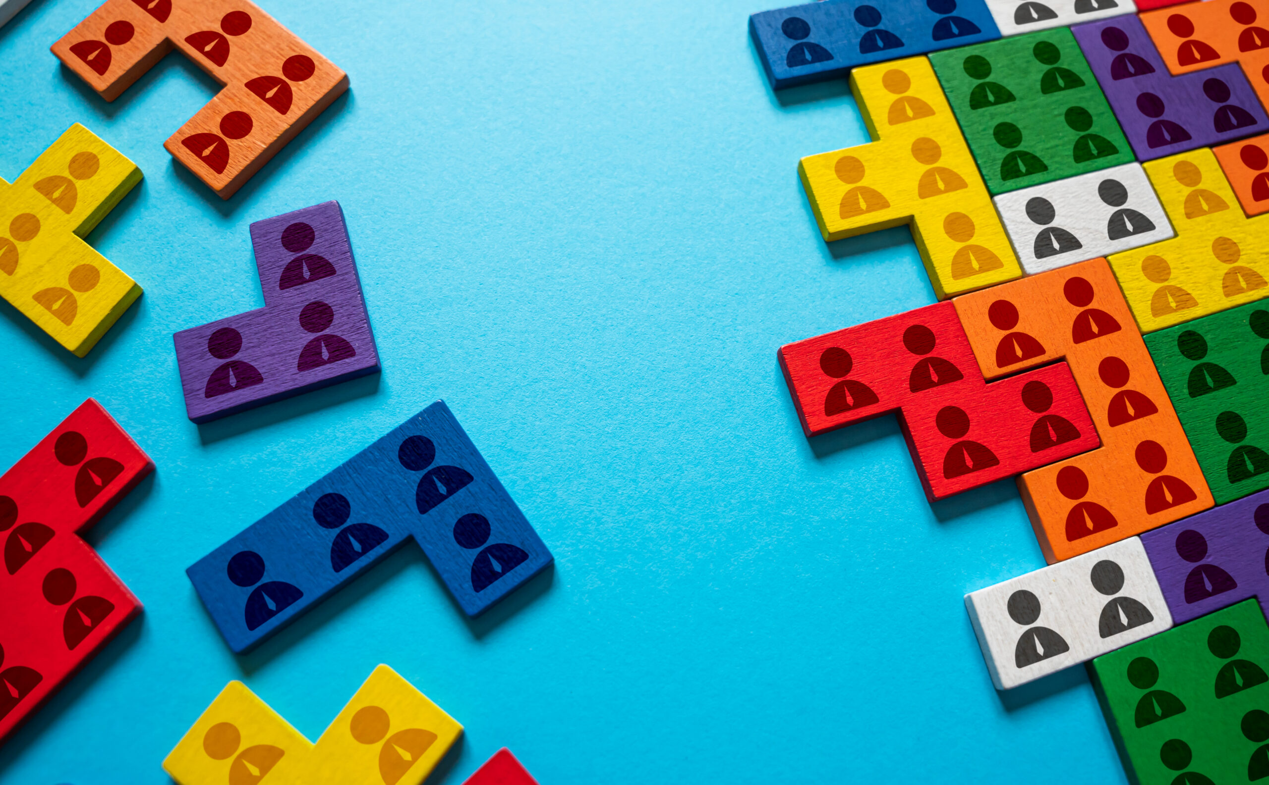 Puzzle pieces symbolizing brand awareness